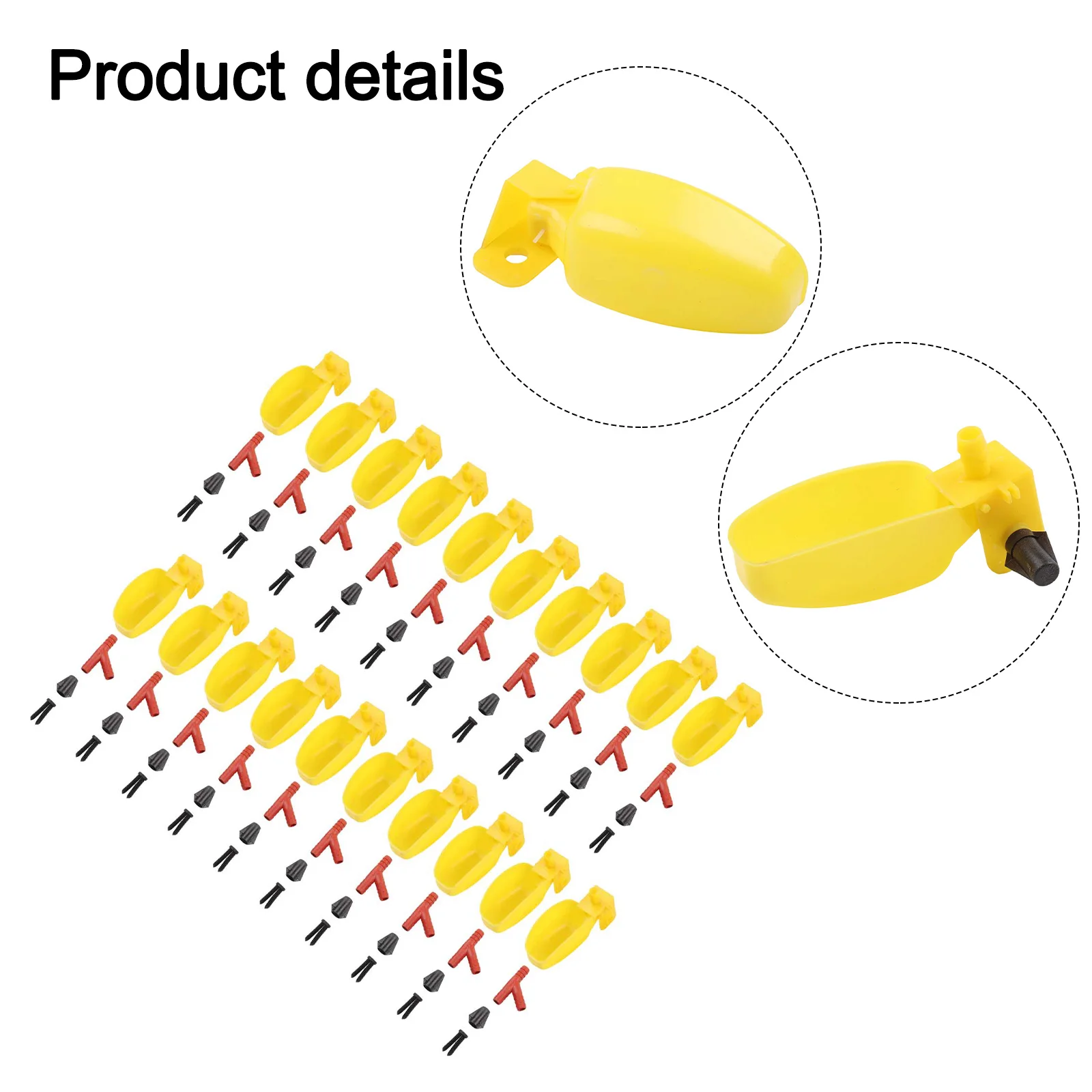 Automatic Poultry Drinker Automatic Waterer Outdoor Bird Feeding 20 Pieces Cleaning Tool Sturdy Plastic Construction
Automatic Poultry Drinker Automatic Waterer Outdoor Bird Feeding 20 Pieces Cleaning Tool Sturdy Plastic Construction