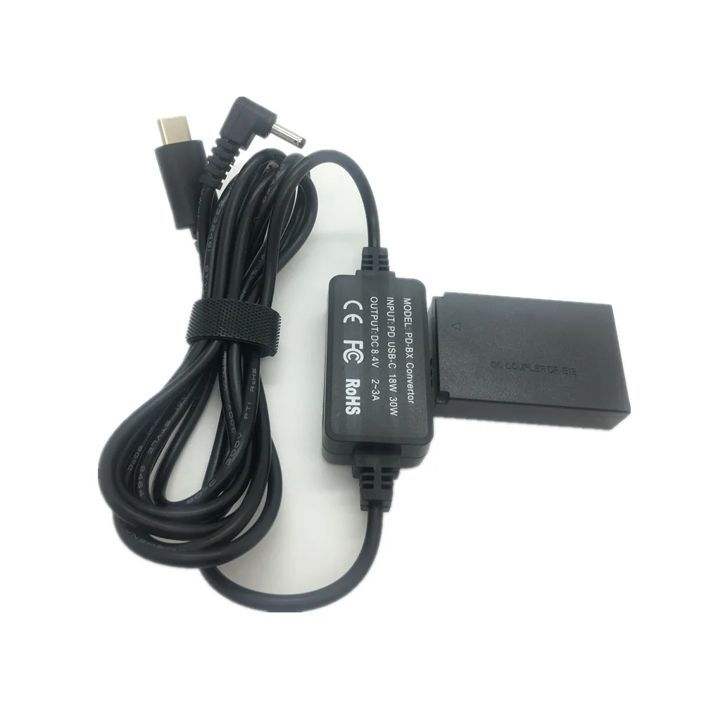 LP-E12 Dummy Battery + PD Type-C Adapter Charging Cable for Canon EOS M M2 M10 M50 II M100 M200 Kiss M Cameras as ACK-E12 DR-E12
LP-E12 Dummy Battery + PD Type-C Adapter Charging Cable for Canon EOS M M2 M10 M50 II M100 M200 Kiss M Cameras as ACK-E12 DR-E12
