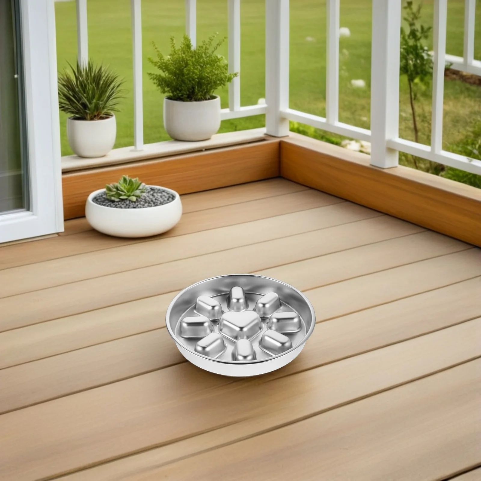 Stainless Steel Slow Feeder Dog Bowl Anti-Slip Pet Food Dish Puzzle Design for Healthy Eating Small Dog Slow Feeder Bowl
Stainless Steel Slow Feeder Dog Bowl Anti-Slip Pet Food Dish Puzzle Design for Healthy Eating Small Dog Slow Feeder Bowl