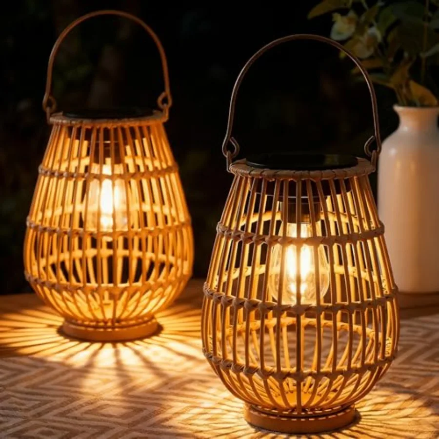 Solar Lanterns Outdoor Handwoven Waterproof Hanging Rattan Solar Lights Gifts for Women Christmas Birthday Lamp Lights Decorati
Solar Lanterns Outdoor Handwoven Waterproof Hanging Rattan Solar Lights Gifts for Women Christmas Birthday Lamp Lights Decorati