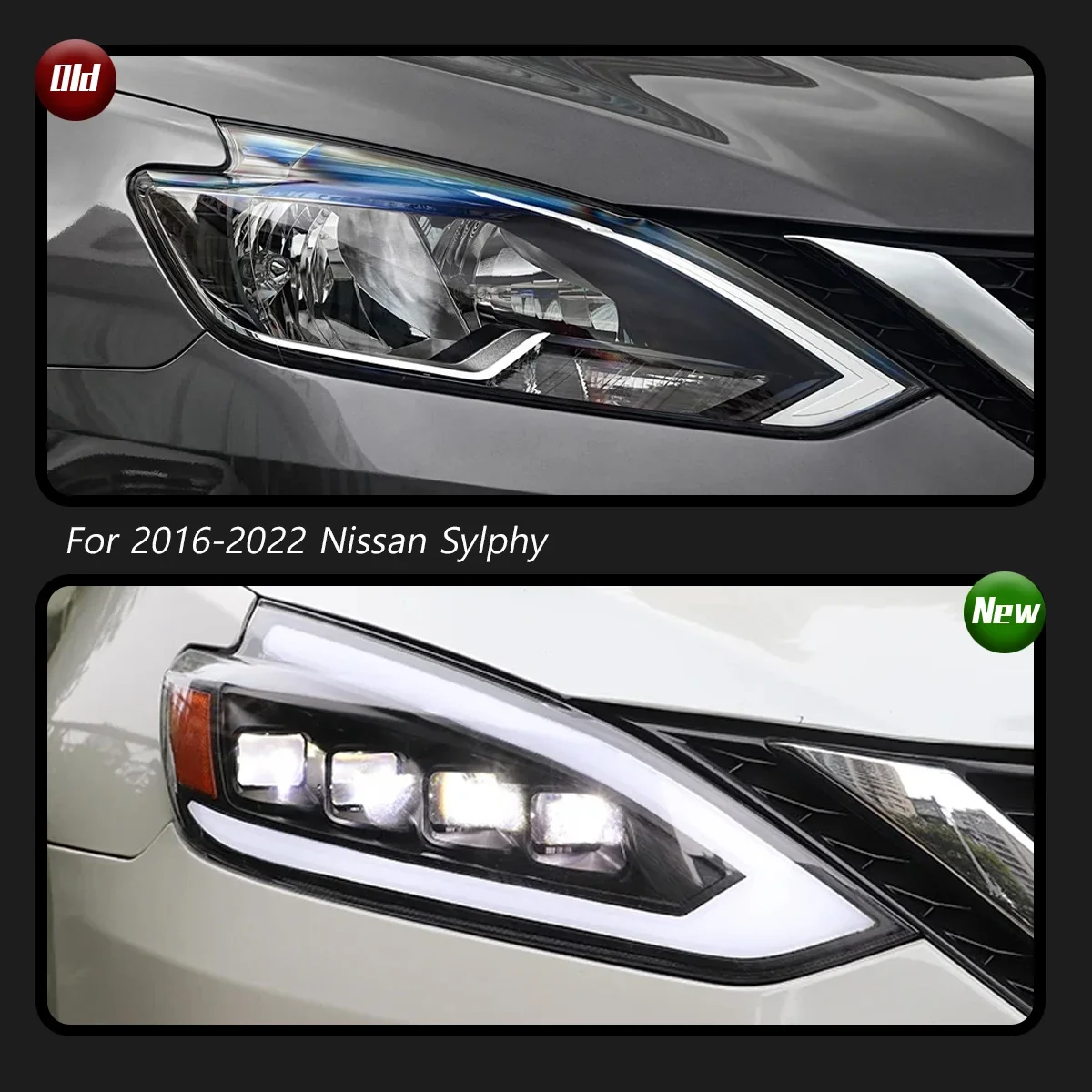 TYPY Car For Nissan Sylphy Headlight 2016-2022 Upgrade Modified to New DRL Dynamic Turn Signal LED Headlight Auto Accessories
TYPY Car For Nissan Sylphy Headlight 2016-2022 Upgrade Modified to New DRL Dynamic Turn Signal LED Headlight Auto Accessories