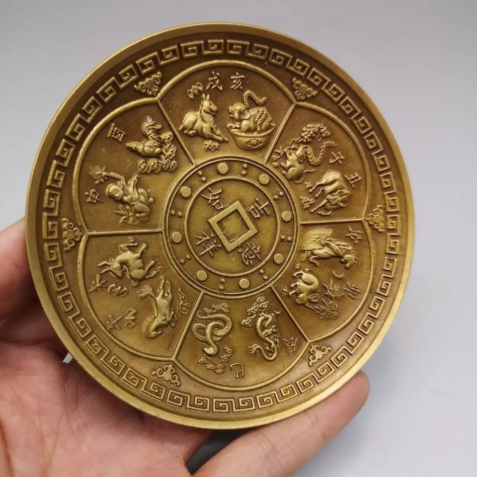 Pure brass old objects collected from countryside, collected from Dynasty period, passed down as authentic old copper plates
Pure brass old objects collected from countryside, collected from Dynasty period, passed down as authentic old copper plates