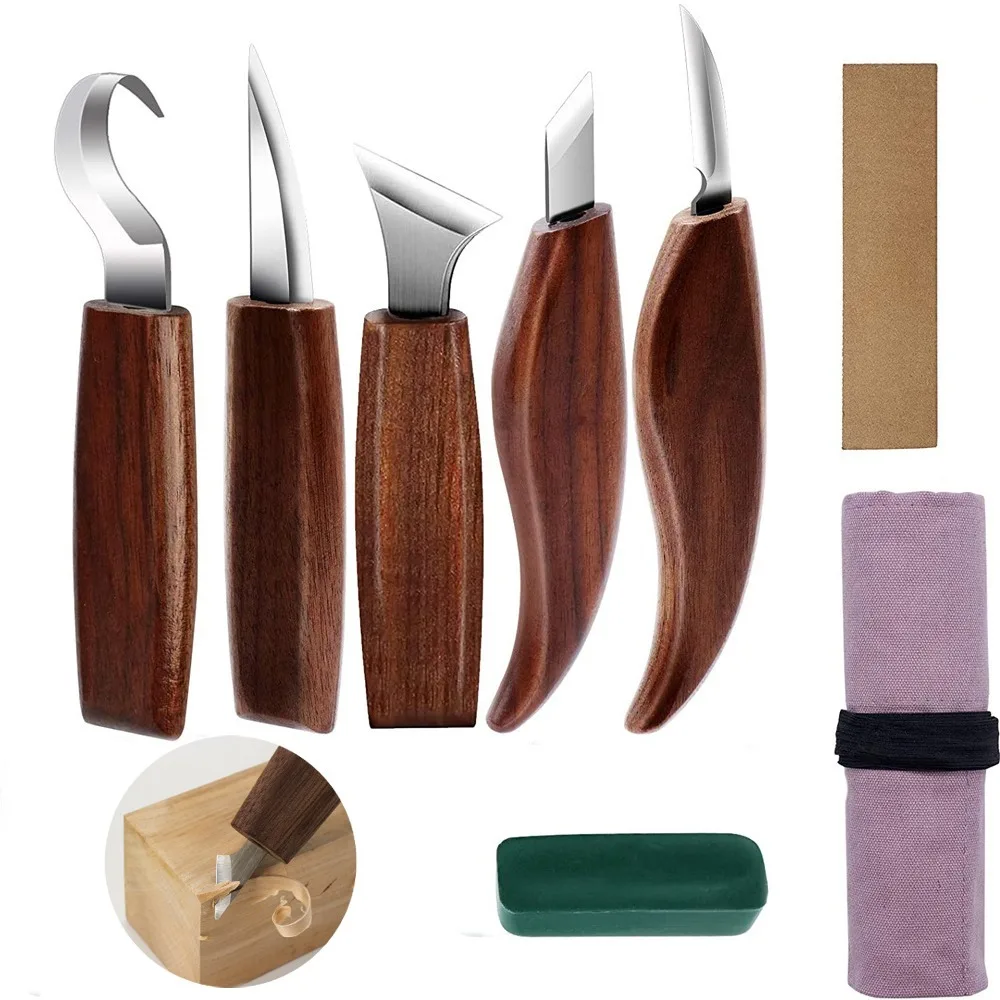 3/5/6/7/8pcs Wood Carving Chisel Set Woodworking Cutter Hand Tool DIY Woodcarving Knife for Peeling
3/5/6/7/8pcs Wood Carving Chisel Set Woodworking Cutter Hand Tool DIY Woodcarving Knife for Peeling
