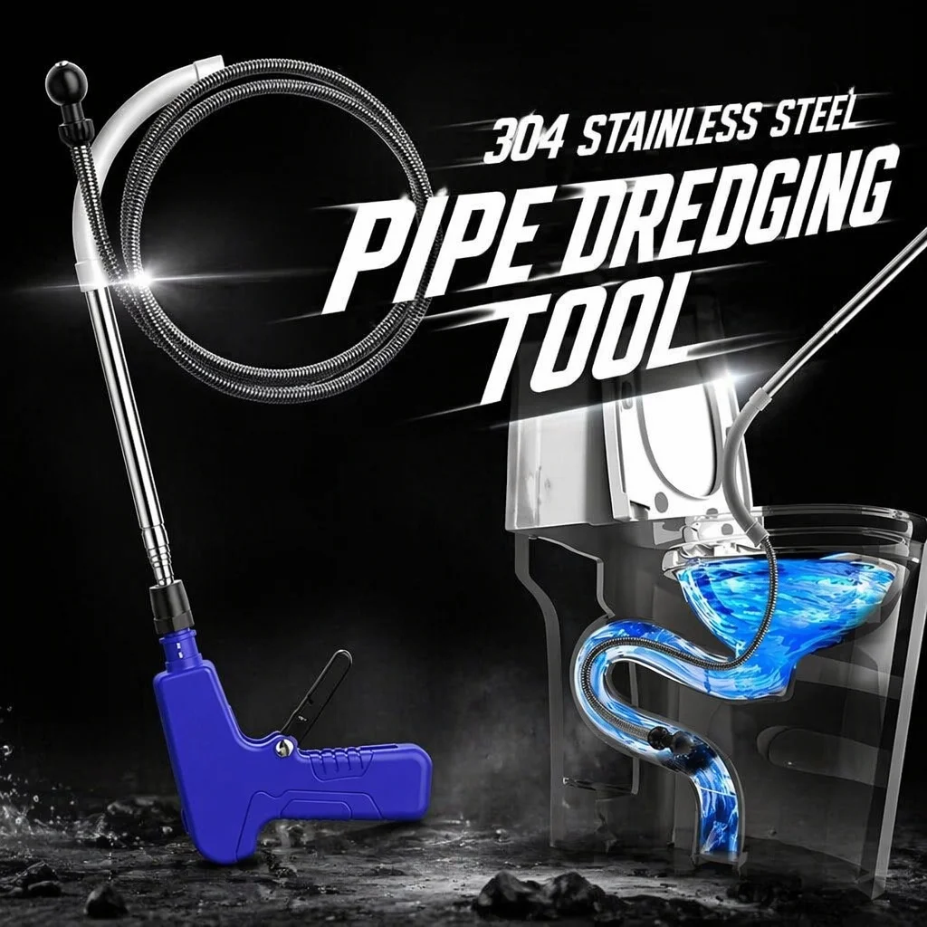 1.3M Pipe Dredging Tool 304 Stainless Steel Drain Auger Hair Catcher Clog Remover For Toilet Sink Shower Drain Unblocker
1.3M Pipe Dredging Tool 304 Stainless Steel Drain Auger Hair Catcher Clog Remover For Toilet Sink Shower Drain Unblocker