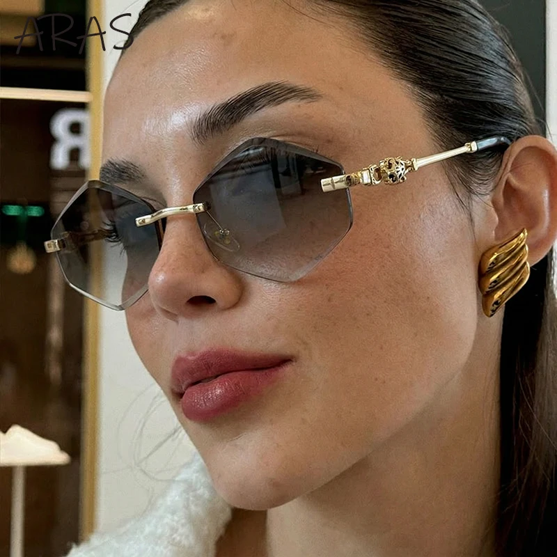 Retro Hexagon Rimless Sunglasses Women 2026 Luxury Design Photochromic Frameless Polygon Sun Glasses Vintage Leopard Metal Shade
Retro Hexagon Rimless Sunglasses Women 2026 Luxury Design Photochromic Frameless Polygon Sun Glasses Vintage Leopard Metal Shade
