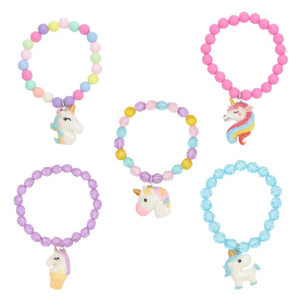 Candy Colored Kids Bracelets 5 Pcs Unicorn Acrylic Beads Chain Wrist Decor Birthday Gift Holiday Travel Award Wedding Toy
Candy Colored Kids Bracelets 5 Pcs Unicorn Acrylic Beads Chain Wrist Decor Birthday Gift Holiday Travel Award Wedding Toy