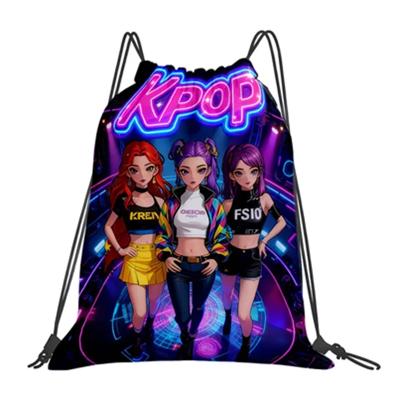 KPop Demon Hunters Drawstring Bag Cute Idol Cartoon Sports Backpack Gym Fitness Storage Sack Outdoor Daypack Gift for Fans Girls
KPop Demon Hunters Drawstring Bag Cute Idol Cartoon Sports Backpack Gym Fitness Storage Sack Outdoor Daypack Gift for Fans Girls