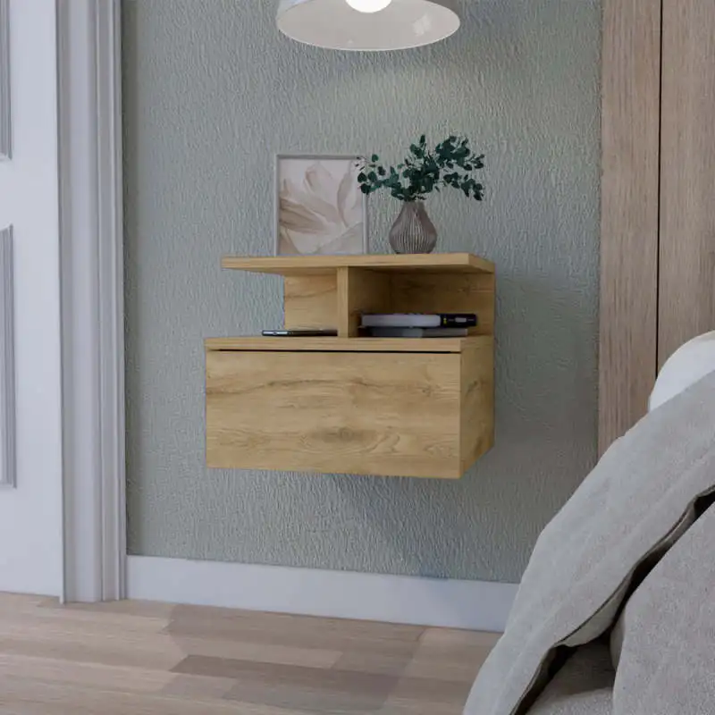 Macadamia 2-Tier Shelf Floating Nightstand
Macadamia 2-Tier Shelf Floating Nightstand