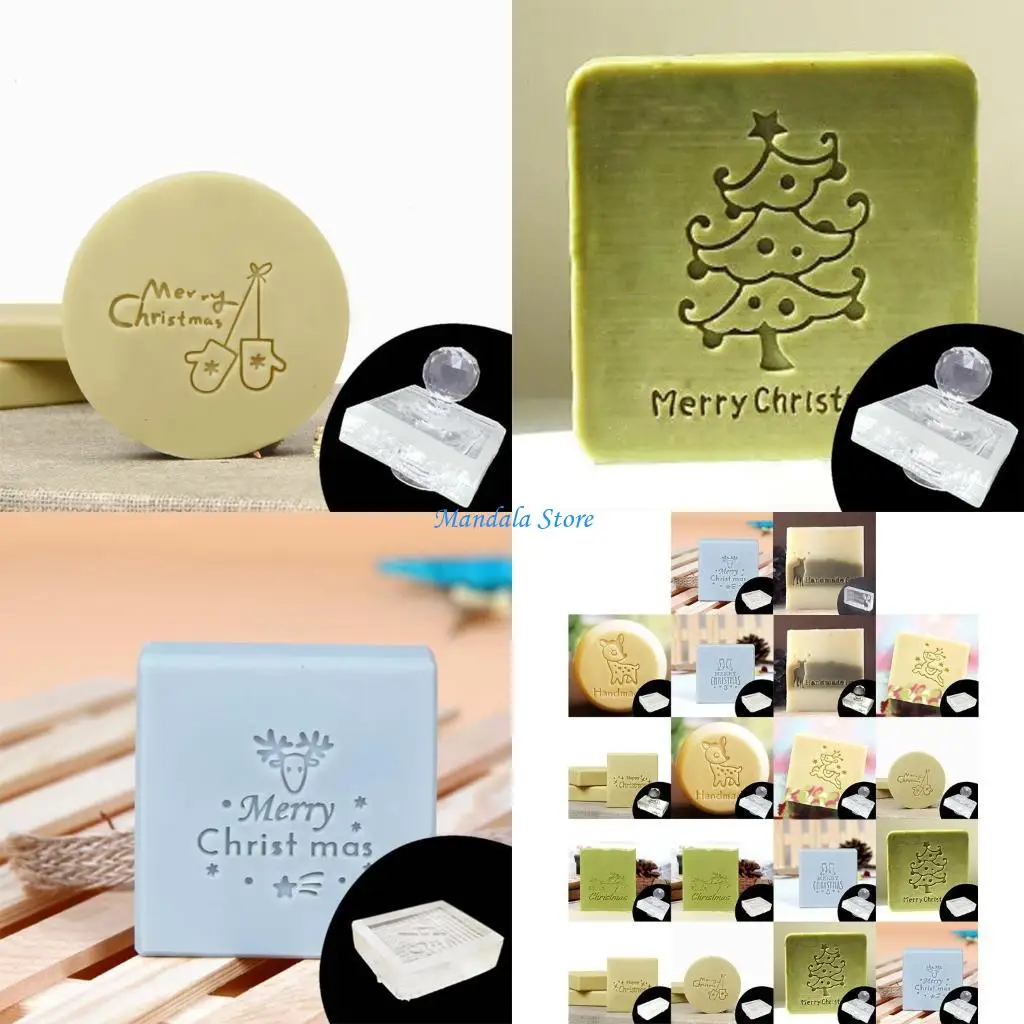 U2JC Exquisite Acrylic Transparent Soap Stamp Handmade Aesthetic Soap Making Stamp Decorative Christmas Series Pattern Stamp
U2JC Exquisite Acrylic Transparent Soap Stamp Handmade Aesthetic Soap Making Stamp Decorative Christmas Series Pattern Stamp