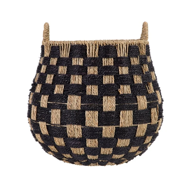 Large Round Seagrass Storage Basket Set with Handles Decorative Checkered Design Ideal Organizing Magazines Books Toys Two Pack
Large Round Seagrass Storage Basket Set with Handles Decorative Checkered Design Ideal Organizing Magazines Books Toys Two Pack