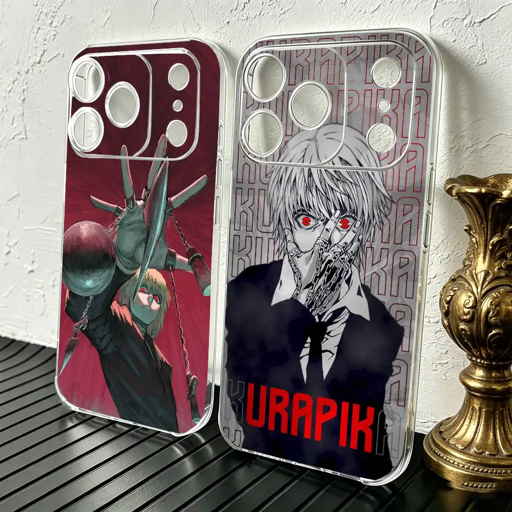 Anime K-Kurapika Hunter Phone Case Transparent Silicone Soft For iPhone 17 16 15 14 13 12 11 Mini Pro Max Plus
Anime K-Kurapika Hunter Phone Case Transparent Silicone Soft For iPhone 17 16 15 14 13 12 11 Mini Pro Max Plus
