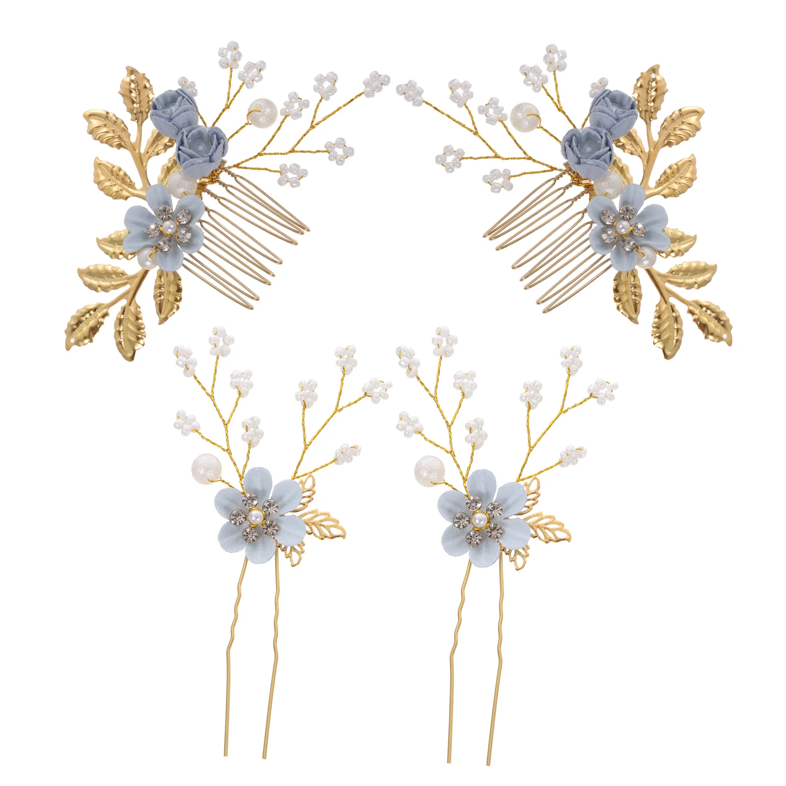 4 Pcs Blue Flower Hair Accessory Side Comb Headband Party Decoration Supply Practical Prop Novel to Weave
4 Pcs Blue Flower Hair Accessory Side Comb Headband Party Decoration Supply Practical Prop Novel to Weave