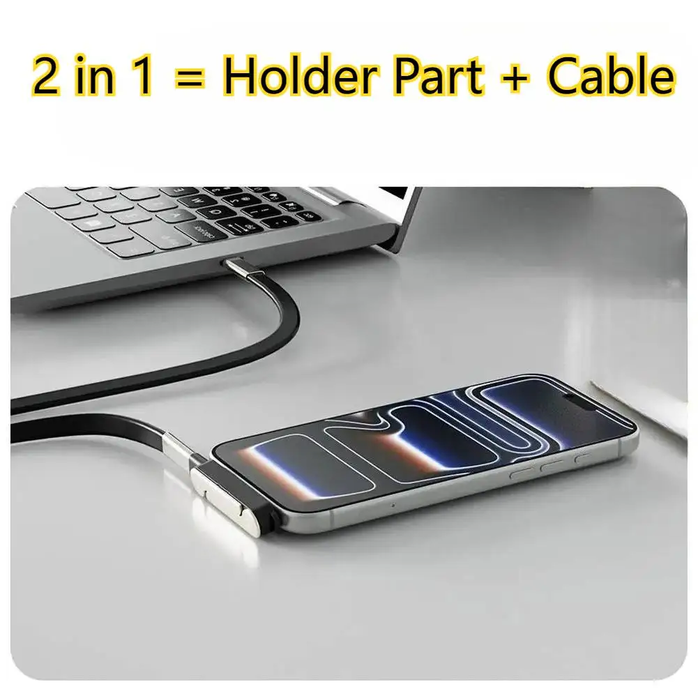 USB-C Invisible Holder Bracket Stand Support Cable Type USB C Charger 240w Bracket Fast Charging Wire For IPhone 17 Samsung Mi
USB-C Invisible Holder Bracket Stand Support Cable Type USB C Charger 240w Bracket Fast Charging Wire For IPhone 17 Samsung Mi