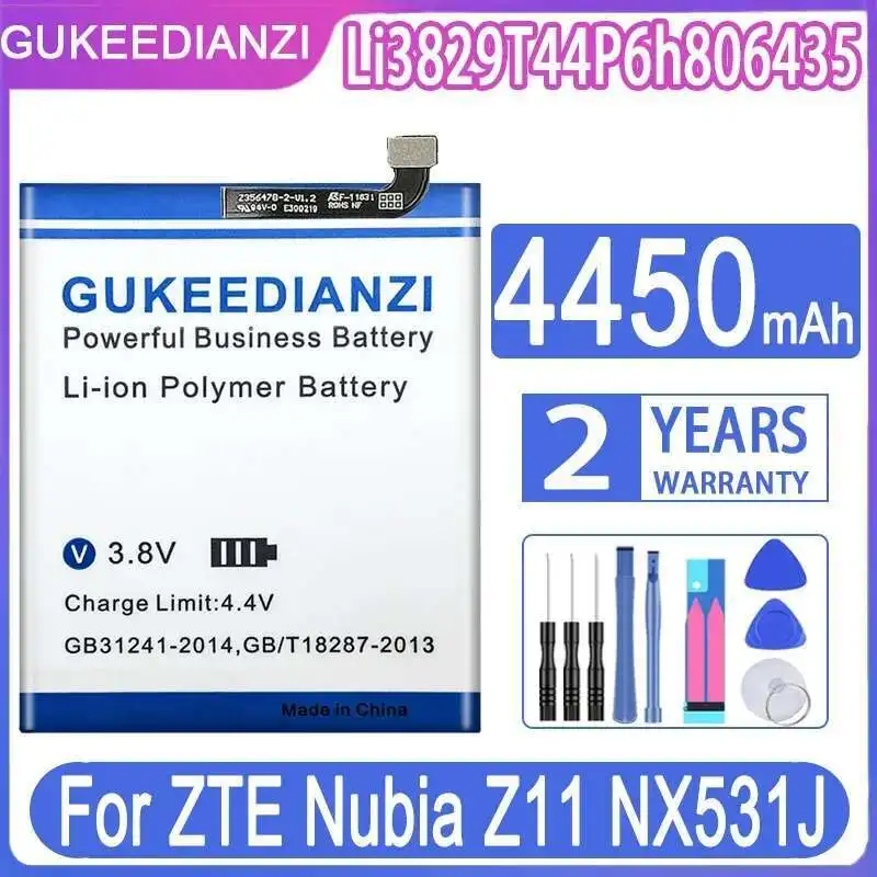 Mobile Phone Battery Long-Lasting For Zte Nubia Z11 NX531J Li3829t44p6h806435 4450Mah
Mobile Phone Battery Long-Lasting For Zte Nubia Z11 NX531J Li3829t44p6h806435 4450Mah