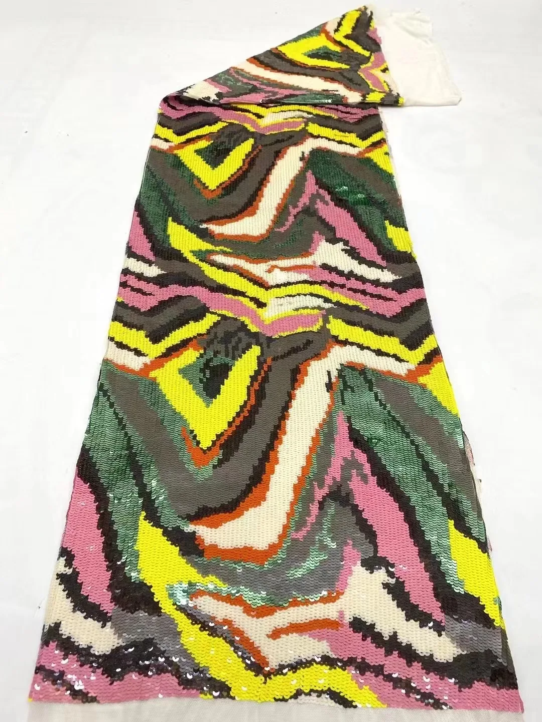 2023 new launch multi-color sequins full belly beaded lace, African fashion sequin party dress skirt / 5yards
2023 new launch multi-color sequins full belly beaded lace, African fashion sequin party dress skirt / 5yards