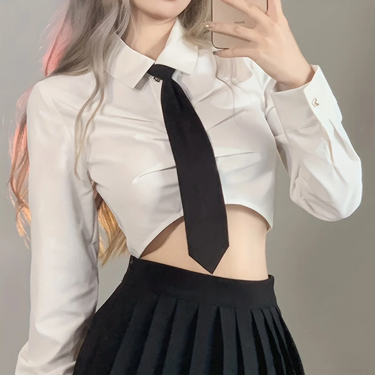 Ladies' Solid Color Black Tie Uniform Shirt Suit Lazy Necktie Suitable for Daily Wear Versatile Cravat
Ladies' Solid Color Black Tie Uniform Shirt Suit Lazy Necktie Suitable for Daily Wear Versatile Cravat