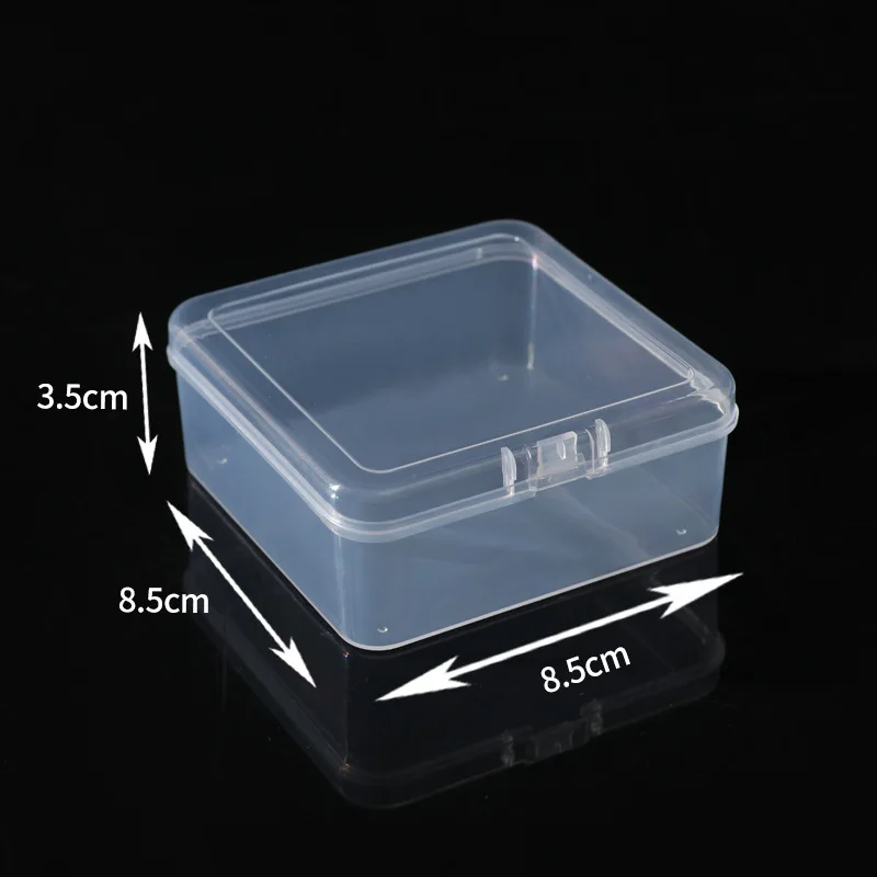 10PC 8.5cm Square Plastic Box With Hinged Lid Small Transparent Case Storage Box Dustproof Strong Jewelry Storage Container
10PC 8.5cm Square Plastic Box With Hinged Lid Small Transparent Case Storage Box Dustproof Strong Jewelry Storage Container