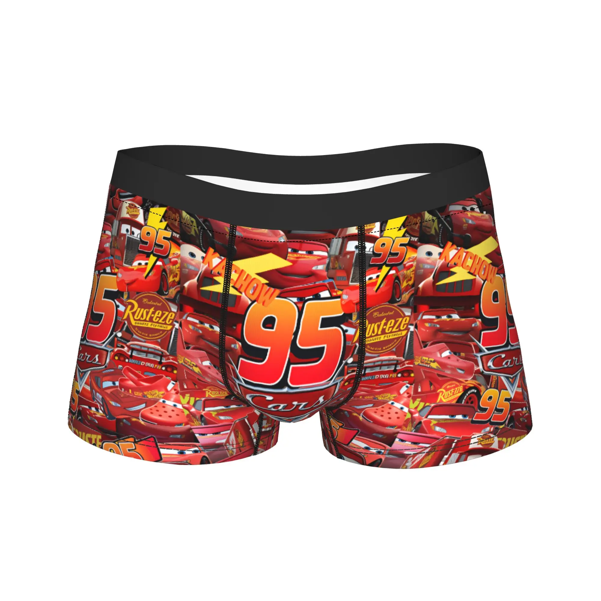 Lightning McQueen KACHOW And 95 Logo Collage Underwear Design Trunk Quality Men Underpants Sexy Soft Shorts Briefs Present
Lightning McQueen KACHOW And 95 Logo Collage Underwear Design Trunk Quality Men Underpants Sexy Soft Shorts Briefs Present