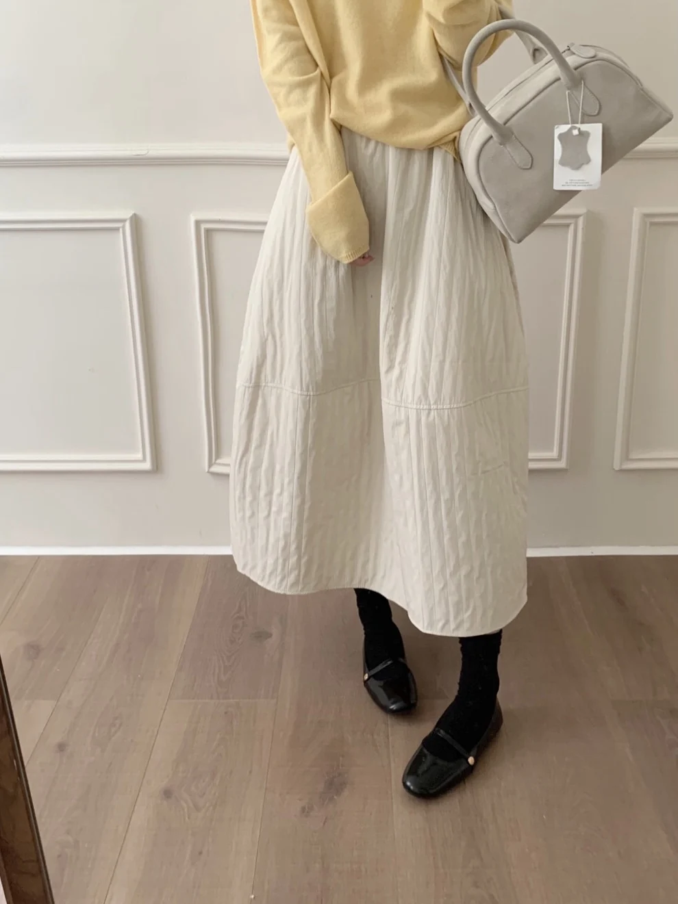 Korean Sle High Waist Cotton Bud f Skirt Women's Winter Warm Non-Elastic Loose Fit Ci Walk Casual Skirt
Korean Sle High Waist Cotton Bud f Skirt Women's Winter Warm Non-Elastic Loose Fit Ci Walk Casual Skirt