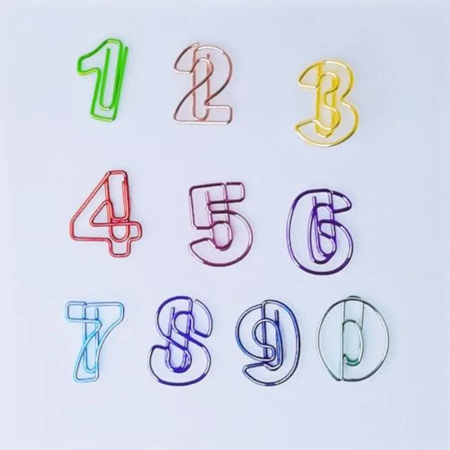 Number Shape Paper Clips Durable Rustproof Office Stand Memo Holders for Wedding Decoration and Personal Use 0 to 9 in Silver 1
Number Shape Paper Clips Durable Rustproof Office Stand Memo Holders for Wedding Decoration and Personal Use 0 to 9 in Silver 1