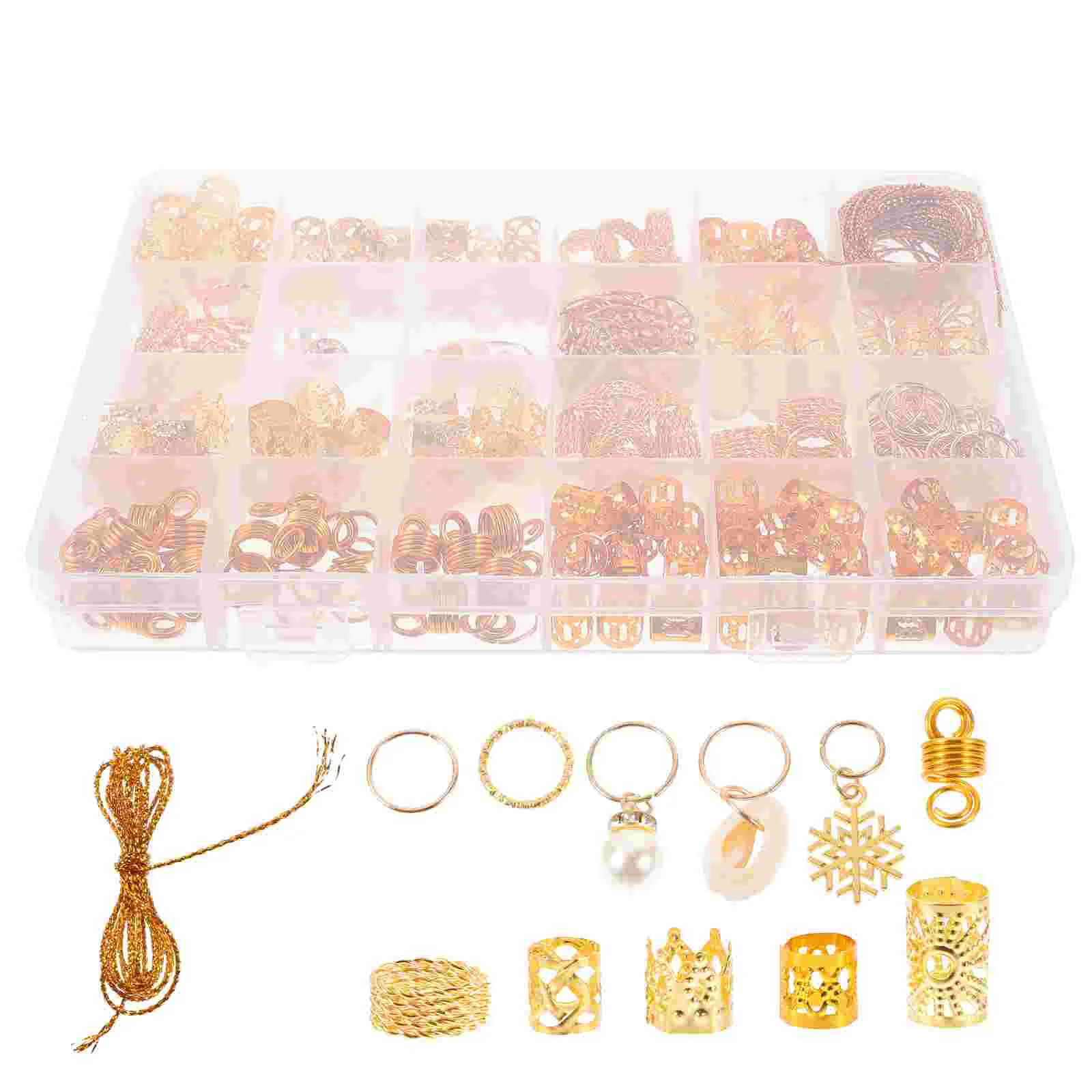 257 Pcs Gold Pearl Pendant Hair Band Braid Accessories Braiding Pendants Jewelry Beads for Braids Charms Toppers
257 Pcs Gold Pearl Pendant Hair Band Braid Accessories Braiding Pendants Jewelry Beads for Braids Charms Toppers