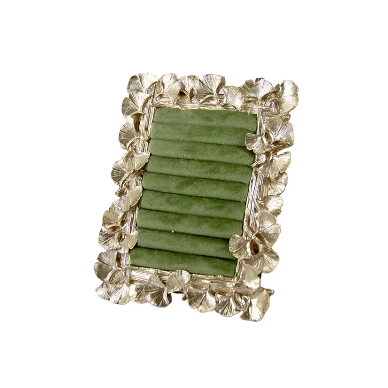 Green resin photo frame jewelry rack, multi-functional ring display jewelry storage ornament
Green resin photo frame jewelry rack, multi-functional ring display jewelry storage ornament