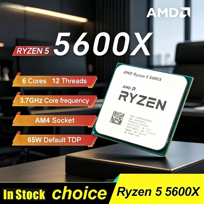 Stable Gaming Desktop CPU AMD Ryzen 5 5600X Socket AM4 6-Core 12-Thread 4.6GHz Unlocked Processor Provided Without Package
Stable Gaming Desktop CPU AMD Ryzen 5 5600X Socket AM4 6-Core 12-Thread 4.6GHz Unlocked Processor Provided Without Package