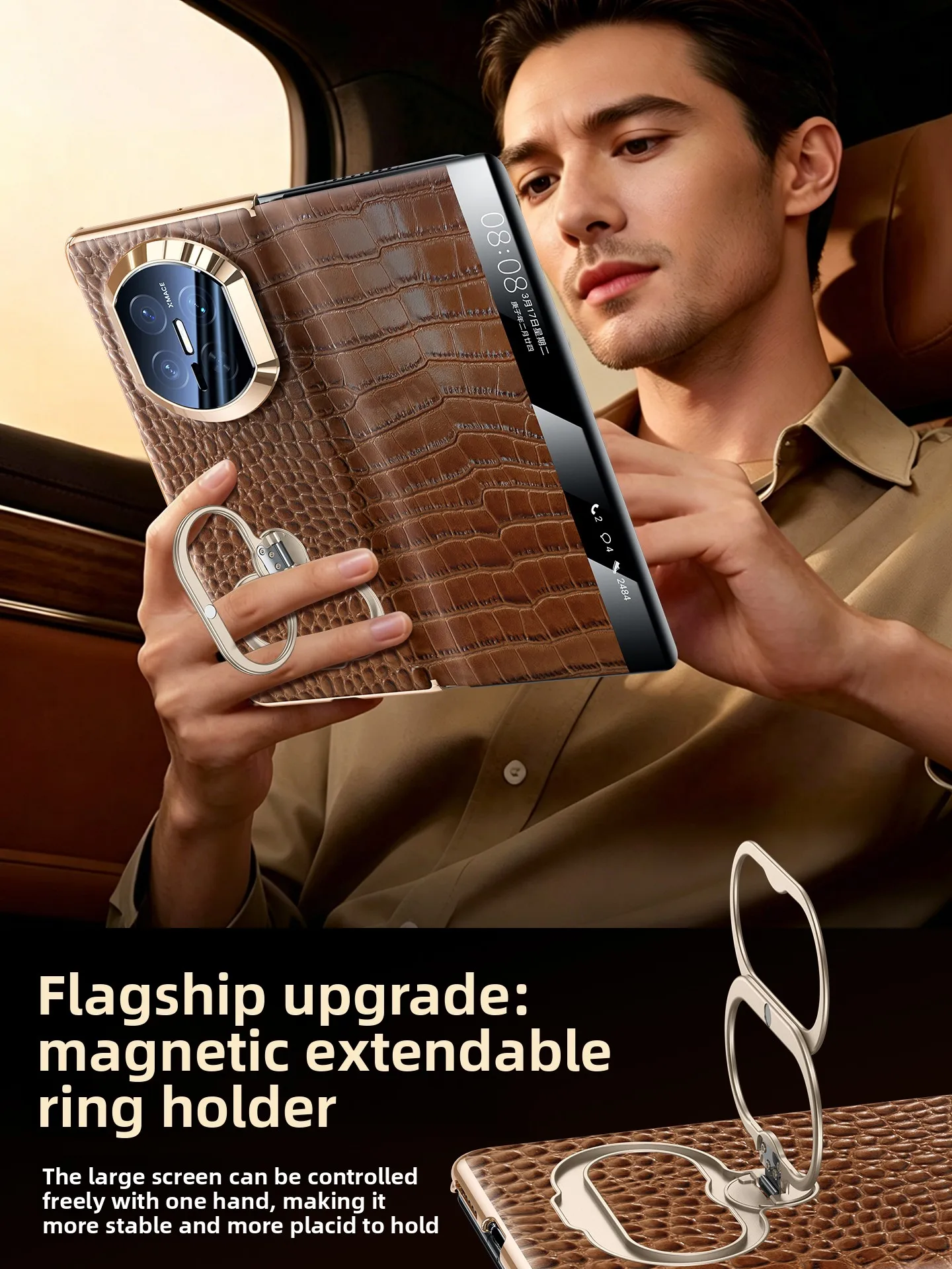 Luxury crocodile pattern smart genuine leather case for huawei mate x7 x6 ring stand magnetic flip lens all-inclusive phone case
Luxury crocodile pattern smart genuine leather case for huawei mate x7 x6 ring stand magnetic flip lens all-inclusive phone case