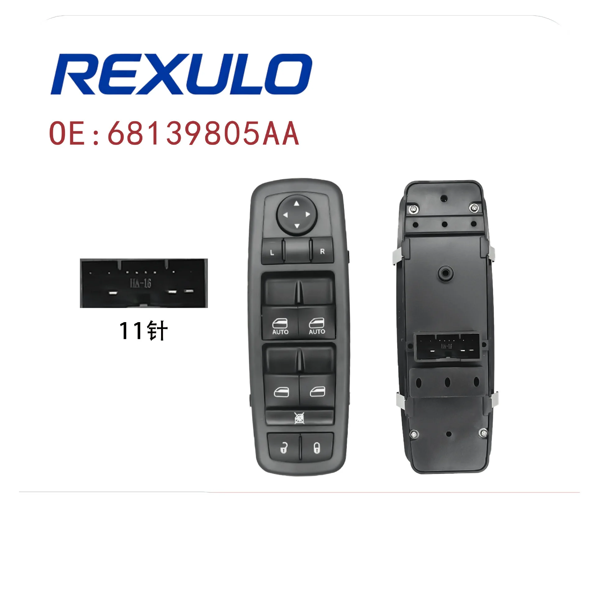 68139805AA 68271206AB Window Switch For Jeep Cherokee 2015-2022 Chrysler 200 2015-2017 Dodge Charger LHD Front Left 11 Pin
68139805AA 68271206AB Window Switch For Jeep Cherokee 2015-2022 Chrysler 200 2015-2017 Dodge Charger LHD Front Left 11 Pin