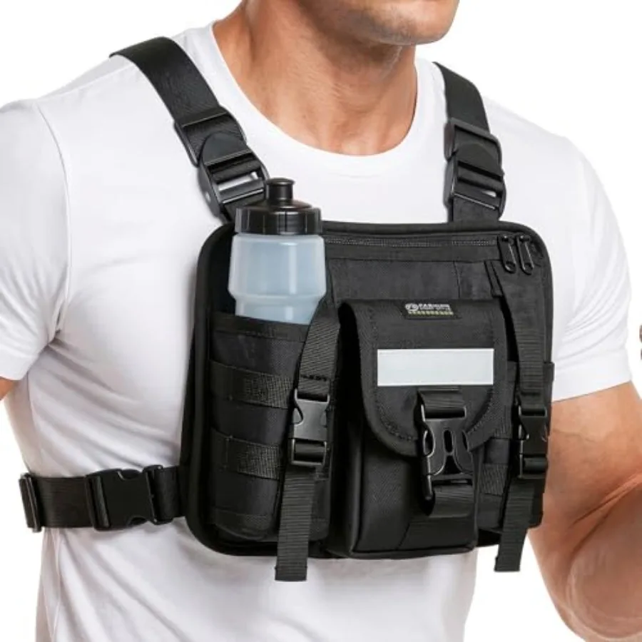 Sports Chest Pack for Men Women Running Vest Bag Reflective Gear Tactical Vest for Cycling Hiking Skiing Camping Fishing Gym Wo
Sports Chest Pack for Men Women Running Vest Bag Reflective Gear Tactical Vest for Cycling Hiking Skiing Camping Fishing Gym Wo