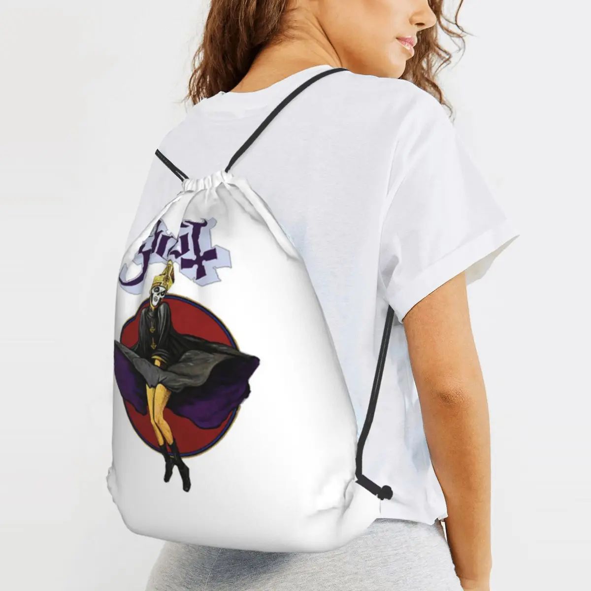 Retro Halloween Ghost, Creep It Real Backpacks Portable Drawstring Bags Sports Bag Book Bags for Man Woman Students
Retro Halloween Ghost, Creep It Real Backpacks Portable Drawstring Bags Sports Bag Book Bags for Man Woman Students