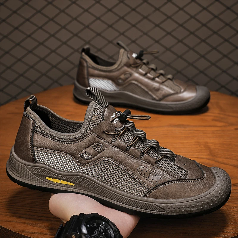 Men's mesh sandals open toe shoes, outdoor versatile casual sports sandals summer new comfortable and fashionable walking shoes
Men's mesh sandals open toe shoes, outdoor versatile casual sports sandals summer new comfortable and fashionable walking shoes