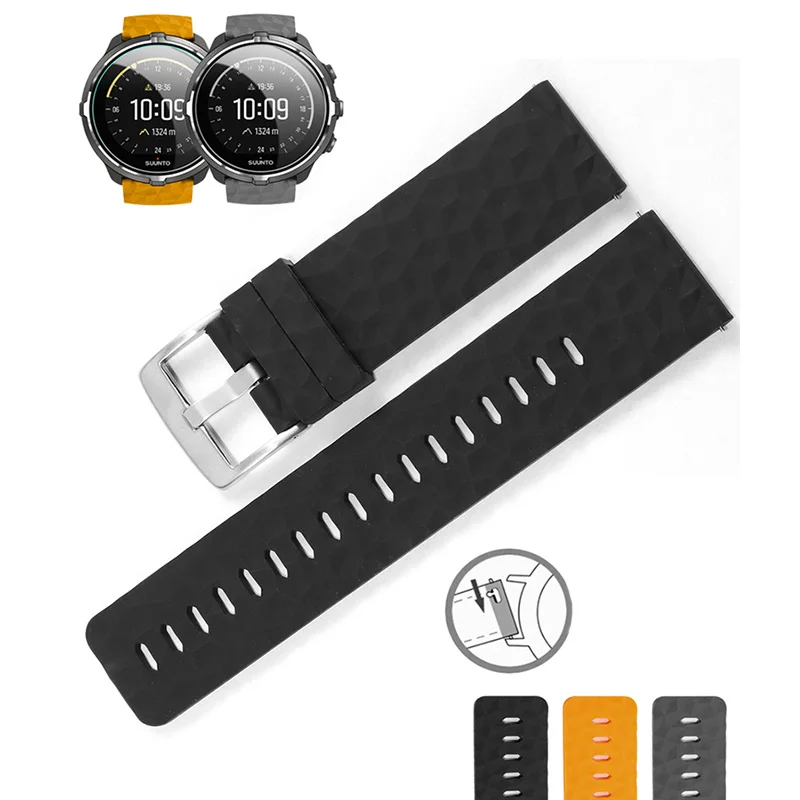 CICIDD Quality Silicone Watchband Suitable For Suunto Suunto 7/9Baro/9/Sport Waterproof Rubber Watch Strap
CICIDD Quality Silicone Watchband Suitable For Suunto Suunto 7/9Baro/9/Sport Waterproof Rubber Watch Strap