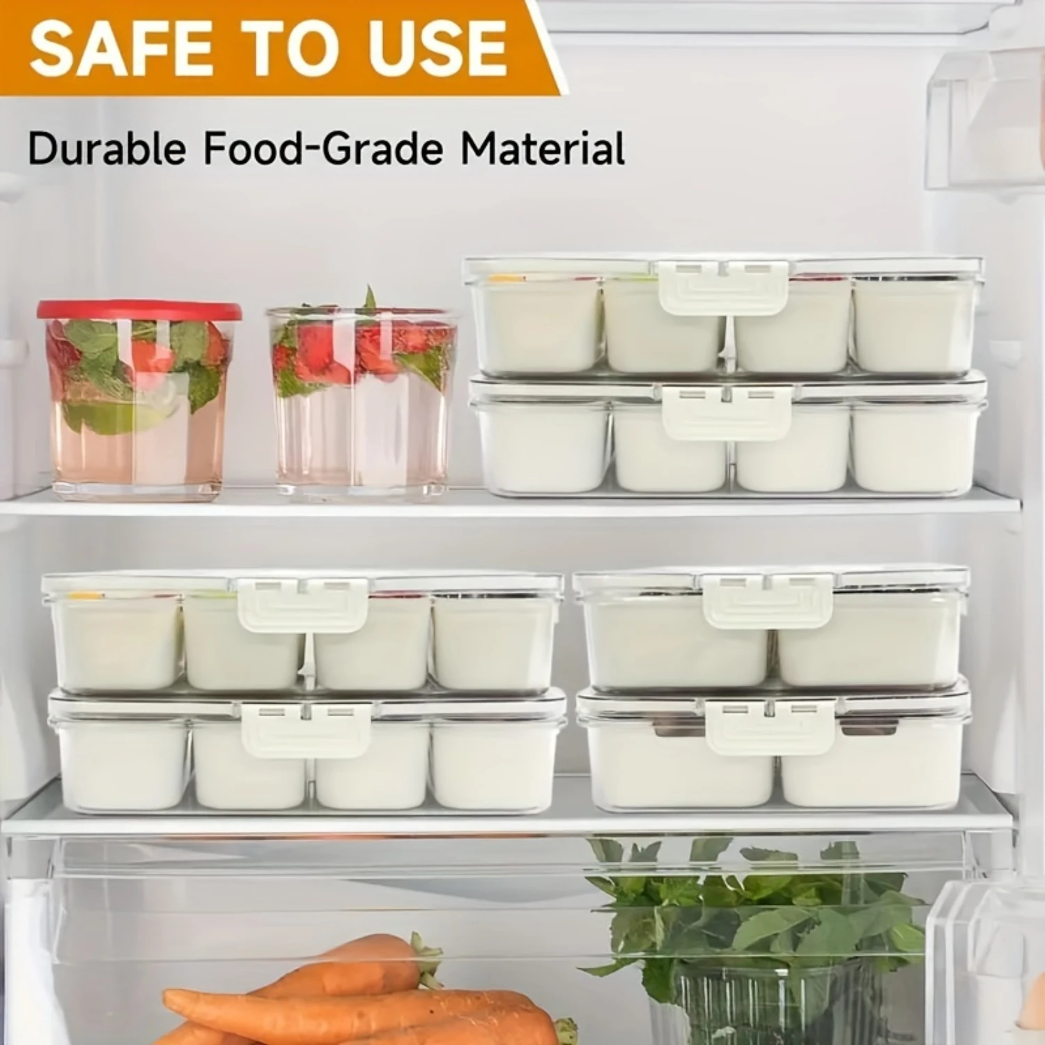BPA-Free Plastic Food Containers with Lids - Divider Design Portable Snack Box Container Set for Picnic and Outdoor Activities
BPA-Free Plastic Food Containers with Lids - Divider Design Portable Snack Box Container Set for Picnic and Outdoor Activities