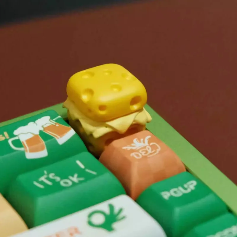 Cheeseburger Artisan Keycap Custom Cute Resin Keyboard Cap Cherry MX ESC 1U Handmade Gaming KeyCap for Mechanical Keyboard Gift
Cheeseburger Artisan Keycap Custom Cute Resin Keyboard Cap Cherry MX ESC 1U Handmade Gaming KeyCap for Mechanical Keyboard Gift