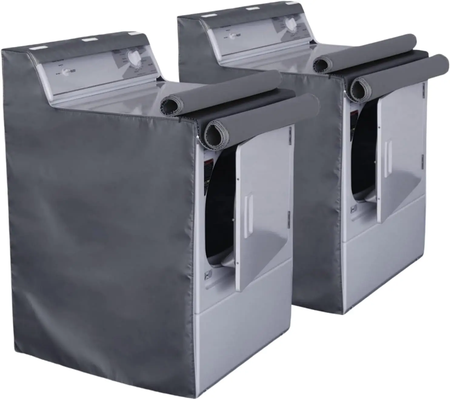2 Pack Heavy-Duty Waterproof Washer and Dryer Covers with Zipper, Universal Fit for Front-Load Machines
2 Pack Heavy-Duty Waterproof Washer and Dryer Covers with Zipper, Universal Fit for Front-Load Machines