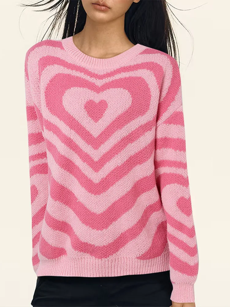ZANZEA 2025 Autumn Women Knitted Pullovers Sweaters Stylish Winter Long Sleeve Heart Stripe Sweater Casual Loose Jumper Oversize
ZANZEA 2025 Autumn Women Knitted Pullovers Sweaters Stylish Winter Long Sleeve Heart Stripe Sweater Casual Loose Jumper Oversize