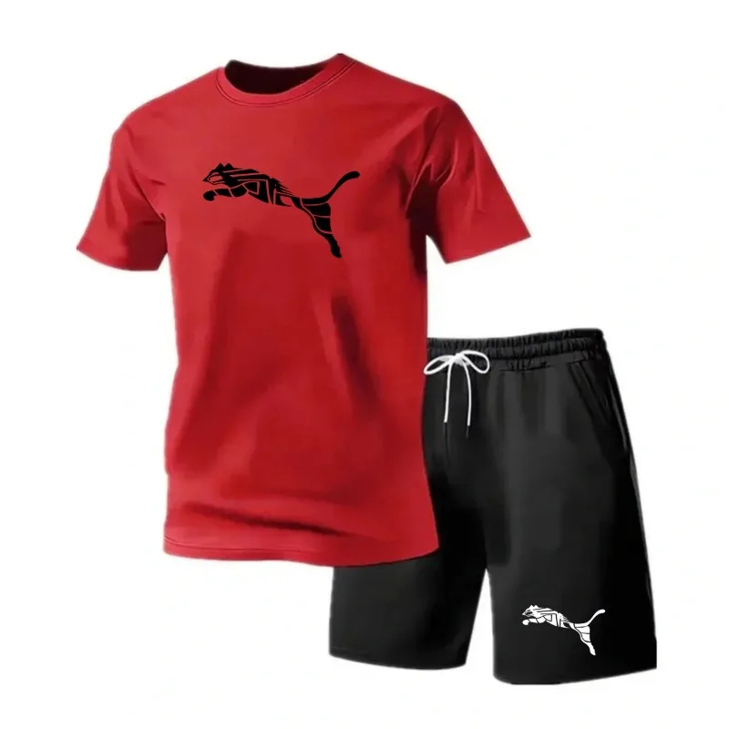 Men's new fashionable casual T-shirt shorts two-piece set 2026 men's summer outdoor sports breathable set
Men's new fashionable casual T-shirt shorts two-piece set 2026 men's summer outdoor sports breathable set