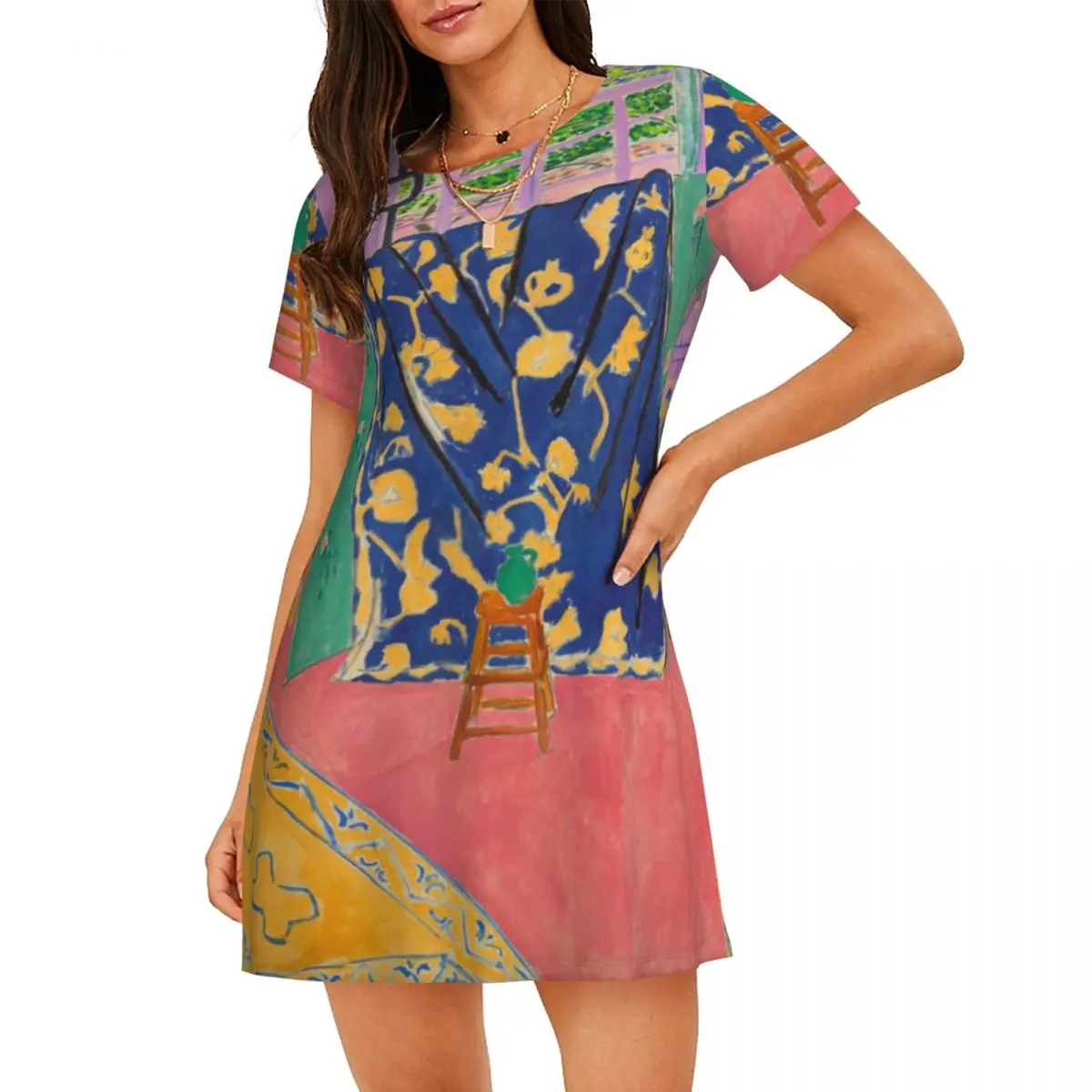 Custom Henri Matisse Short Sleeves Women Nightdress Sleeping Womens Nightgown Expressionism Dress Short Sleeve Nightgowns
Custom Henri Matisse Short Sleeves Women Nightdress Sleeping Womens Nightgown Expressionism Dress Short Sleeve Nightgowns