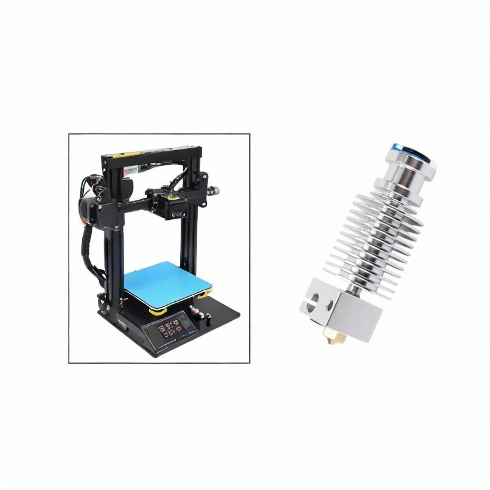 3D Printer Hotend Kit Hotend Upgrades Kit Metal Easy Installation Heat Sink 1.75mm Printer Parts Accessories for V6
3D Printer Hotend Kit Hotend Upgrades Kit Metal Easy Installation Heat Sink 1.75mm Printer Parts Accessories for V6