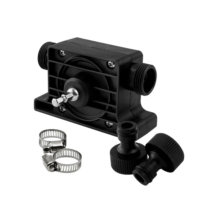 Electric Drill Powered Water Pump Large Flow Portable Self Priming Transfer Pump with 2 Connectors 15mm Inner Dia
Electric Drill Powered Water Pump Large Flow Portable Self Priming Transfer Pump with 2 Connectors 15mm Inner Dia