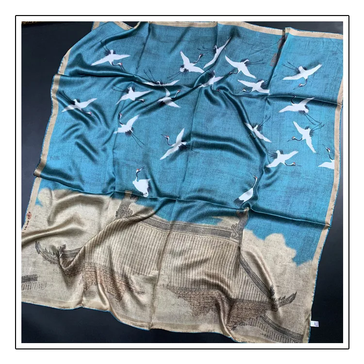 Silk Scarf Luxury Bands Hand Rolled Bandanas 110CM Chinese Square Shawls Hair Neck Belt Scarves Satin Soft Hijab 110cm
Silk Scarf Luxury Bands Hand Rolled Bandanas 110CM Chinese Square Shawls Hair Neck Belt Scarves Satin Soft Hijab 110cm