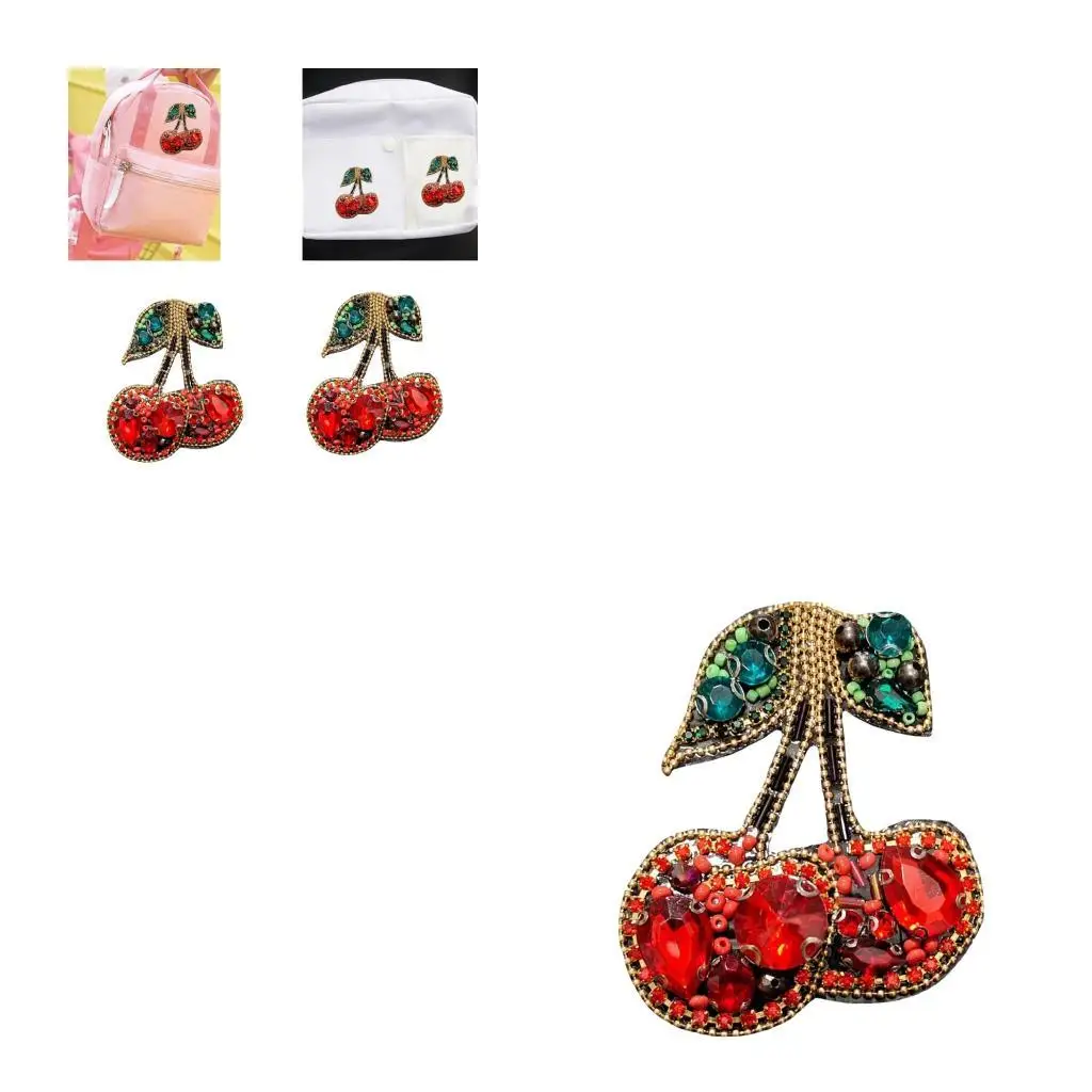 652F Stylish Cherry Design Applique with Rhinestones Design for Customizing Shirt Dressmaking and Garment Accessories
652F Stylish Cherry Design Applique with Rhinestones Design for Customizing Shirt Dressmaking and Garment Accessories