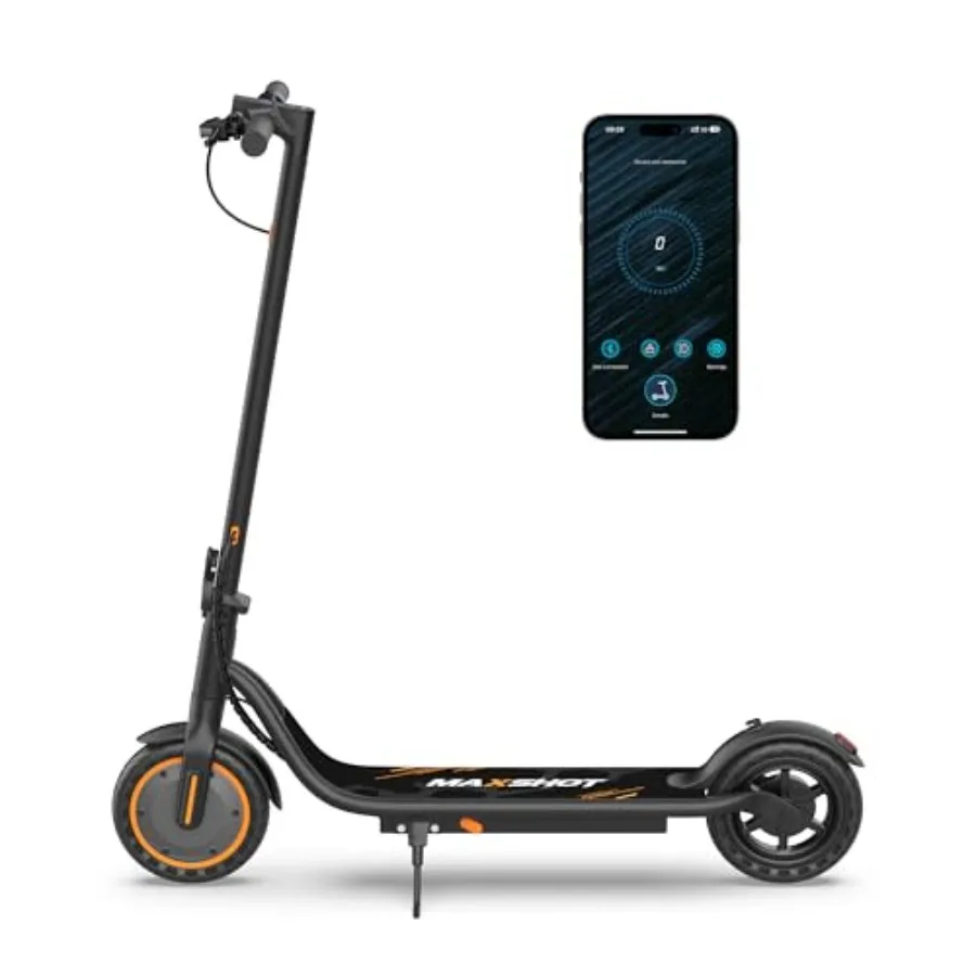 Adult Electric Scooter for urban commuting, solid rubber tires, black, 350W motor with 19 MPH top speed and 3-speed modes Eco/C
Adult Electric Scooter for urban commuting, solid rubber tires, black, 350W motor with 19 MPH top speed and 3-speed modes Eco/C