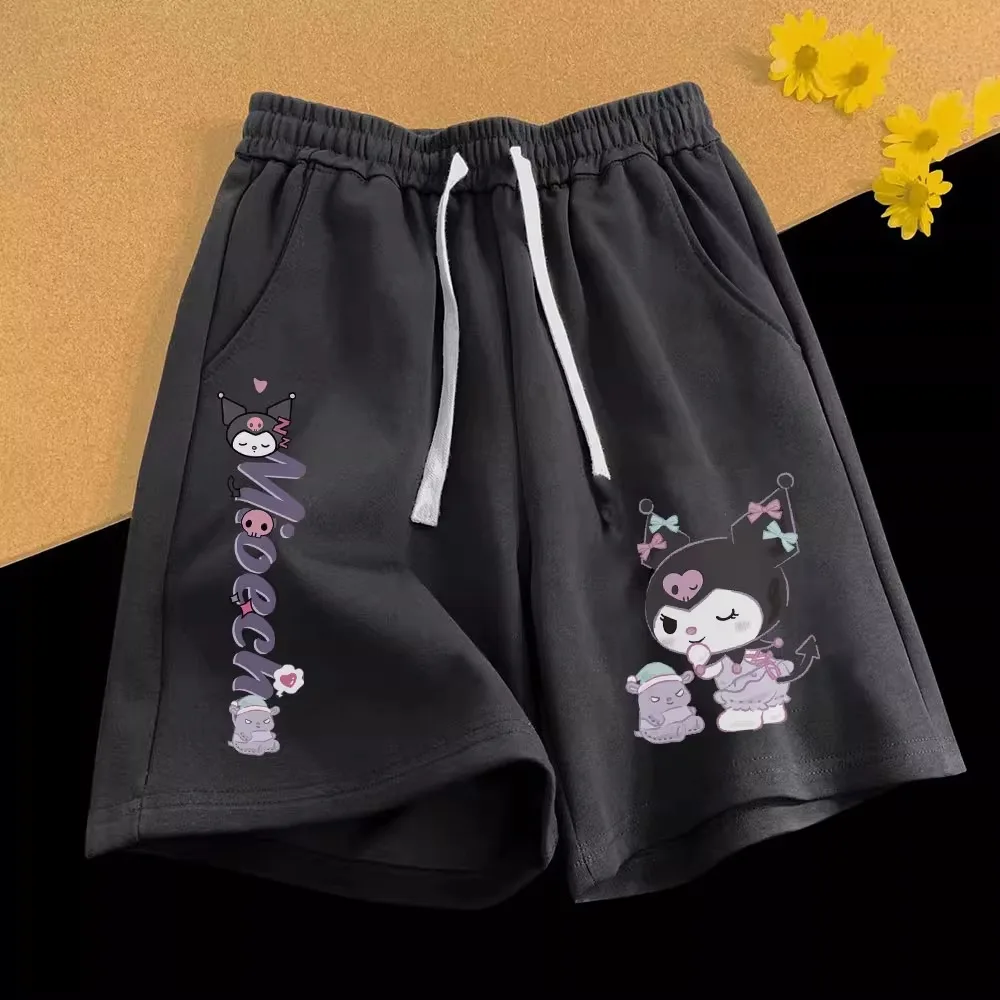 Sanrio Kuromi шорты с принтом, мужские летние пары, женские баскетбольные спортивные брюки с пятью точками, повседневные быстросохнущие пляжные брюки большого размера
Sanrio Kuromi шорты с принтом, мужские летние пары, женские баскетбольные спортивные брюки с пятью точками, повседневные быстросохнущие пляжные брюки большого размера