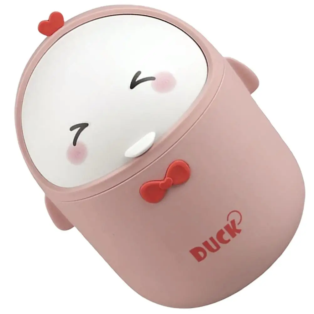 Mini Trash Can Waste Basket Cartoon Duck Bins Pink Lid Desktop Garbage Cans Lightweight Practical HomeDecoration Keep Desk Clean
Mini Trash Can Waste Basket Cartoon Duck Bins Pink Lid Desktop Garbage Cans Lightweight Practical HomeDecoration Keep Desk Clean