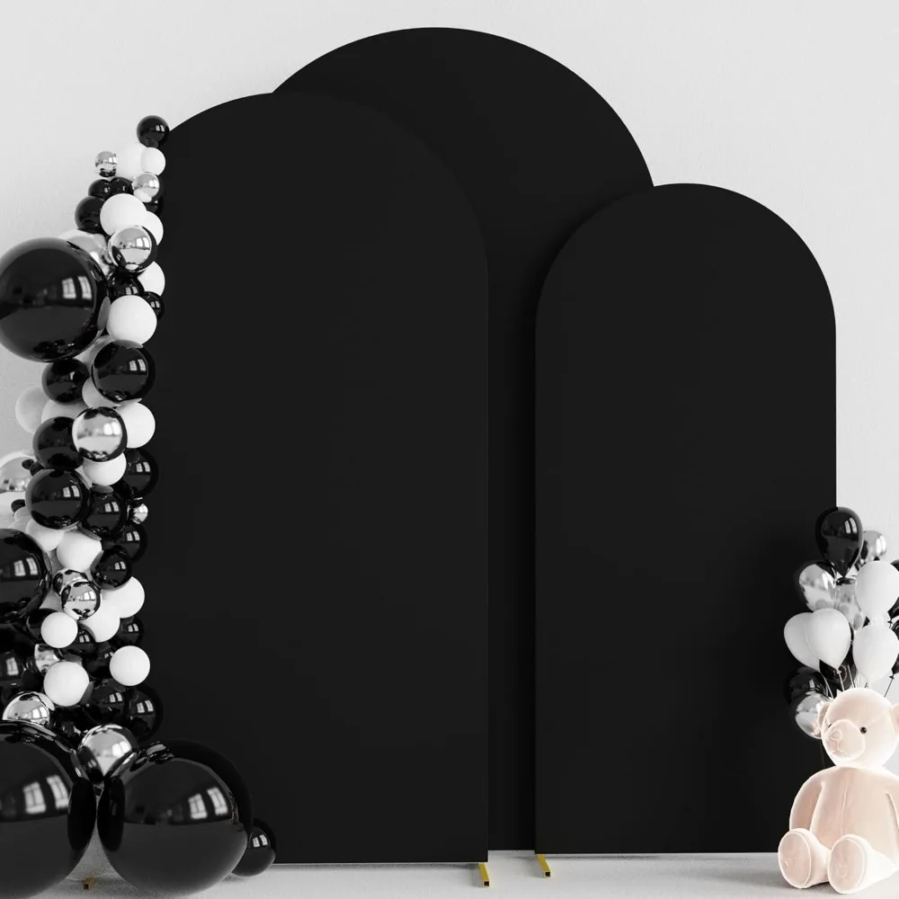 Набор из 3 чехлов на свадебные арки из спандекса (7,2 фута, 6,6 фута, 6 футов) для декора вечеринки - черный
Набор из 3 чехлов на свадебные арки из спандекса (7,2 фута, 6,6 фута, 6 футов) для декора вечеринки - черный
