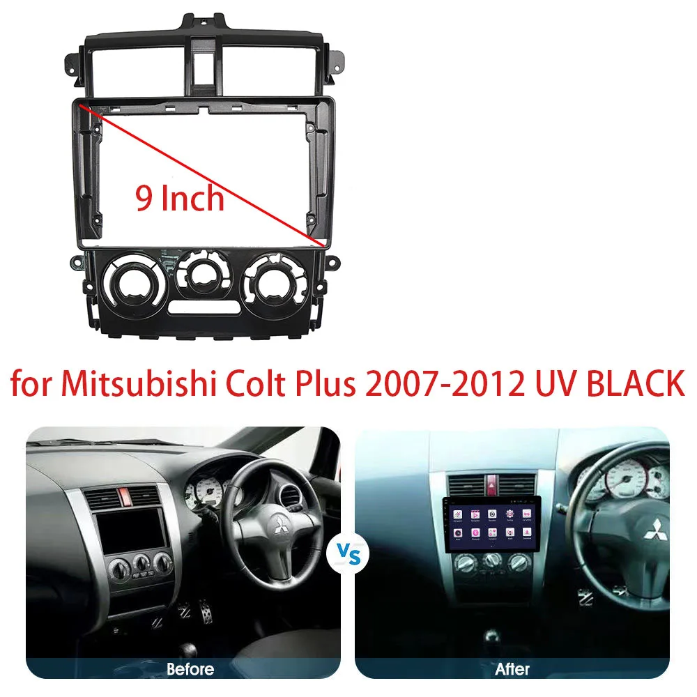 Car Audio 9 Inch Big Screen Dash Fascia Panel Frame Kit Adapter For Mitsubishi COLT PLUS 2007-2012 Radio Dash Frame
Car Audio 9 Inch Big Screen Dash Fascia Panel Frame Kit Adapter For Mitsubishi COLT PLUS 2007-2012 Radio Dash Frame
