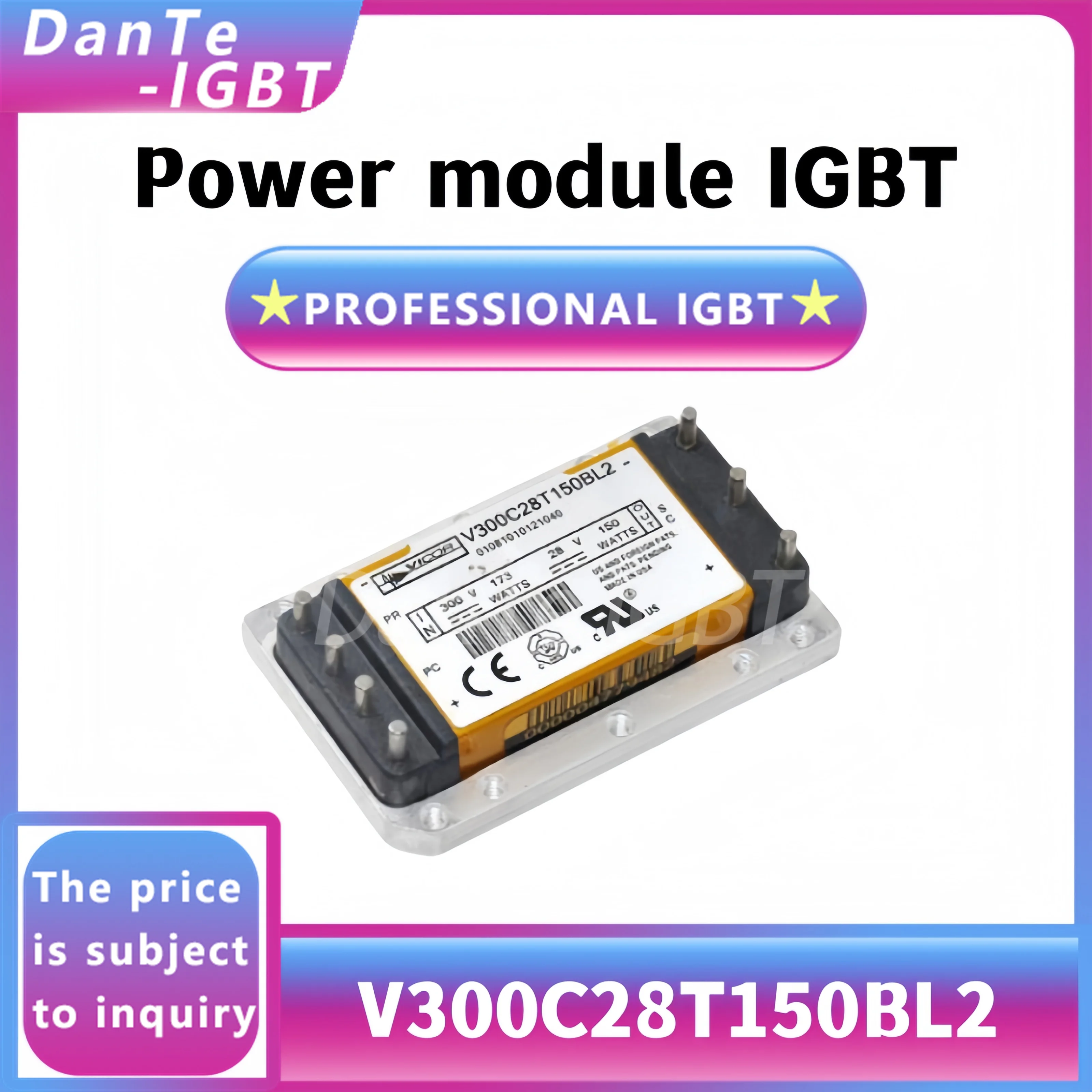 Новый модуль V300C28T150BL2 IGBT, высокомощный выпрямитель, оригинальный точечный
Новый модуль V300C28T150BL2 IGBT, высокомощный выпрямитель, оригинальный точечный