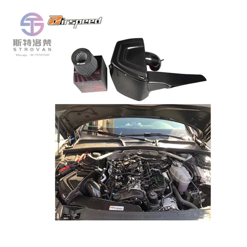 Airspeed Original Design Style 100% Dry Carbon Fiber Cold Air Intake System for A4 A5 B9 1.8T 2.0T High Power
Airspeed Original Design Style 100% Dry Carbon Fiber Cold Air Intake System for A4 A5 B9 1.8T 2.0T High Power